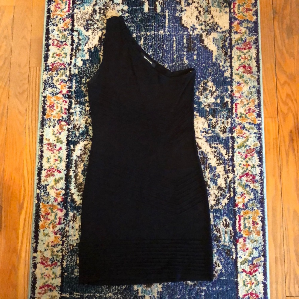 Wow Couture one shoulder black dress